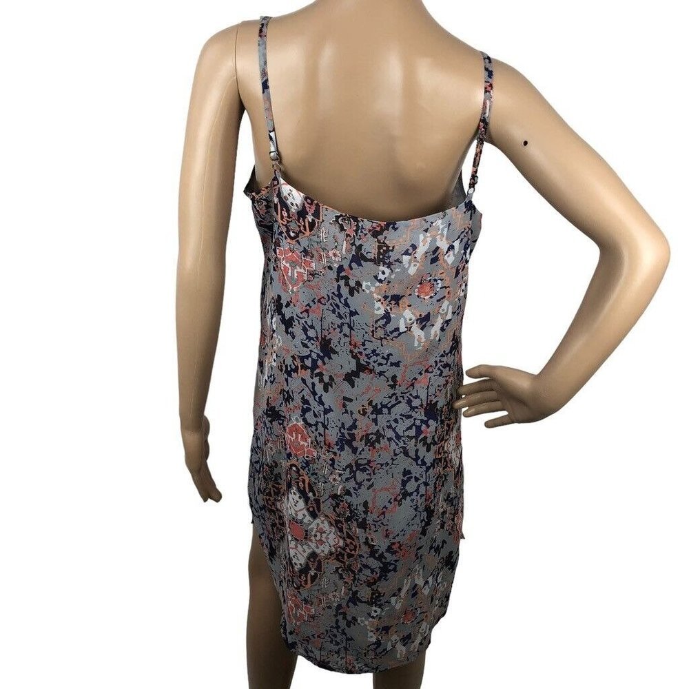 Cabi Fresco Boho Floral Abstract Printed Sleeveless Slip Dress Cami Tank Mini S - Picture 3 of 8